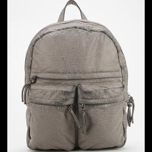 Ecoté Gray Hudson Vegan Washed Leather Backpack